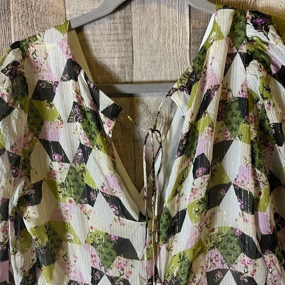 J Crew Lurex chiffon midi dress - Picture 9 of 10